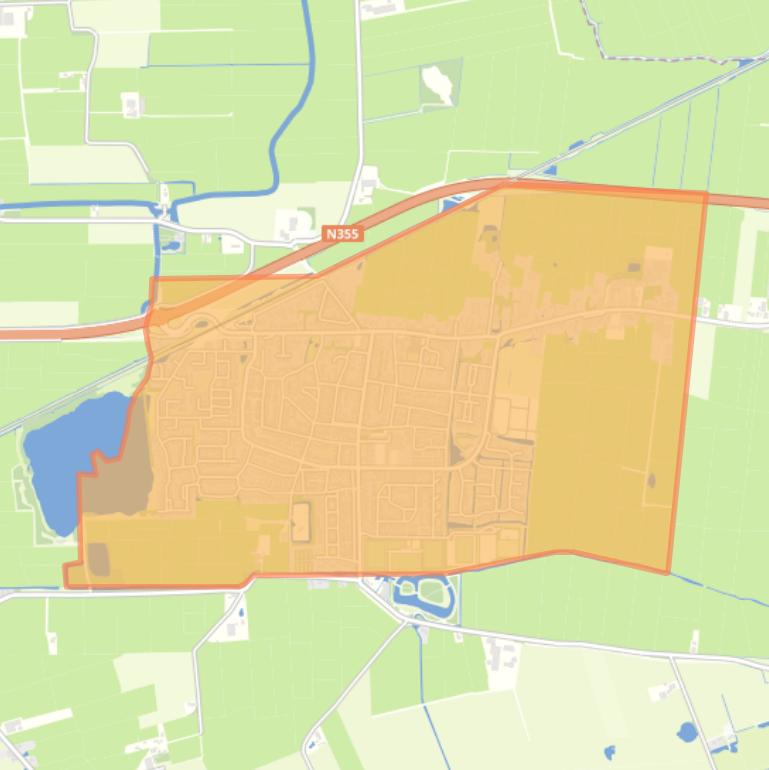 Kaart van de buurt Hurdegaryp.