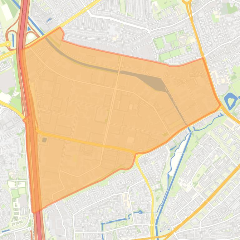 Kaart van de buurt Hurk.