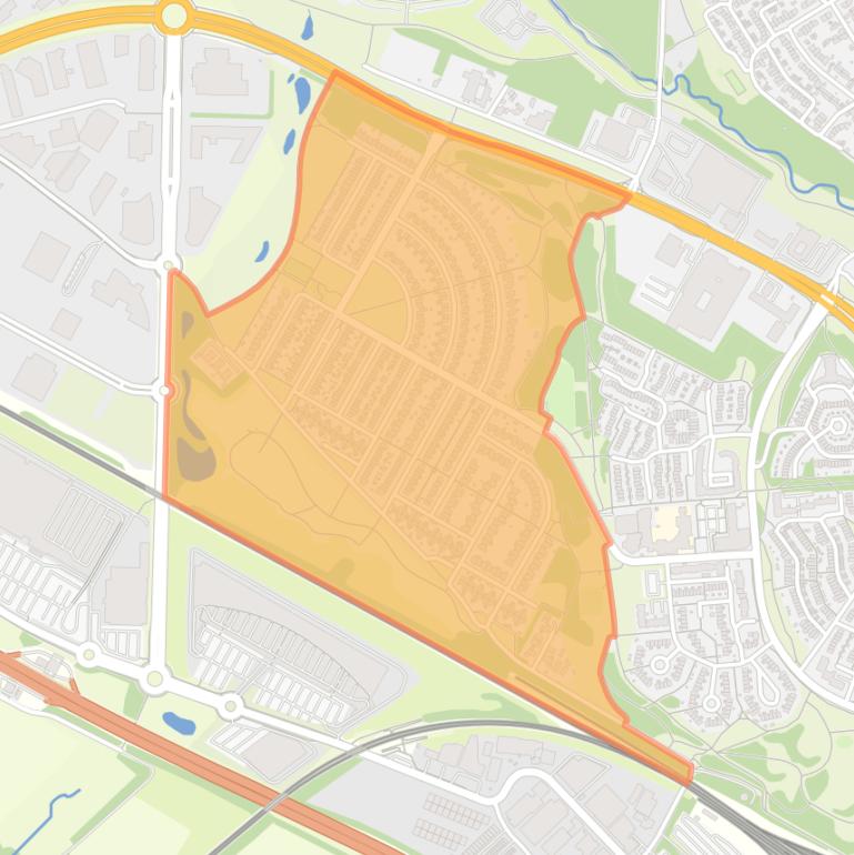 Kaart van de buurt Husken.