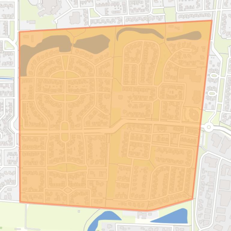 Kaart van de buurt Huttenveld.