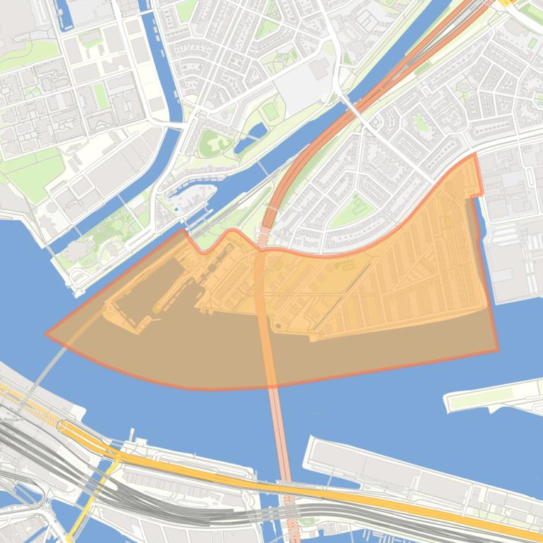 Kaart van de buurt IJplein en omgeving.