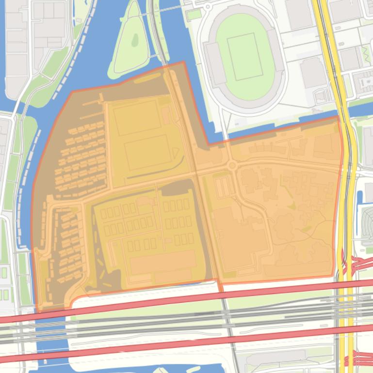 Kaart van de buurt IJsbaanpad en omgeving.