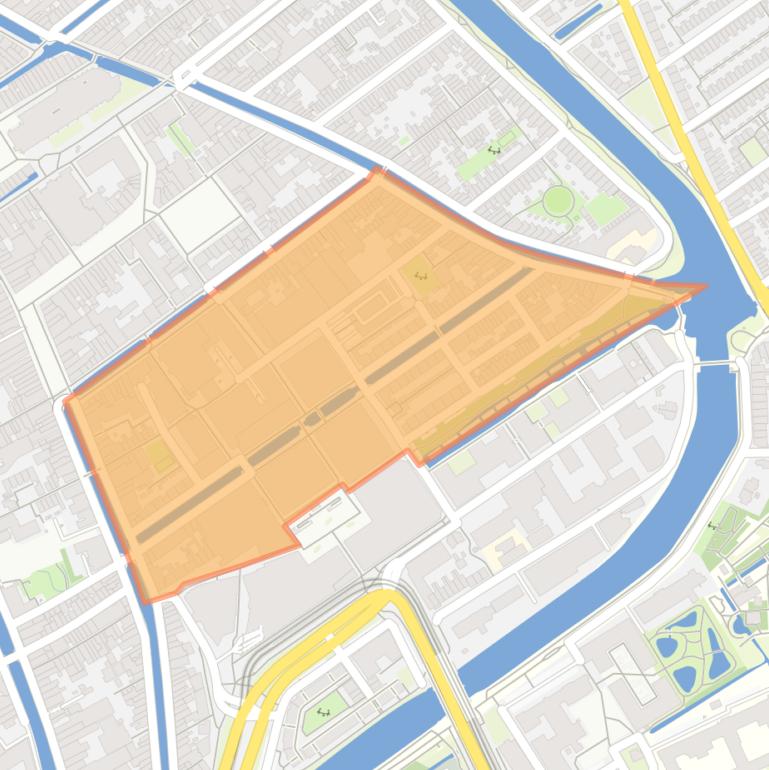 Kaart van de buurt In de Veste.