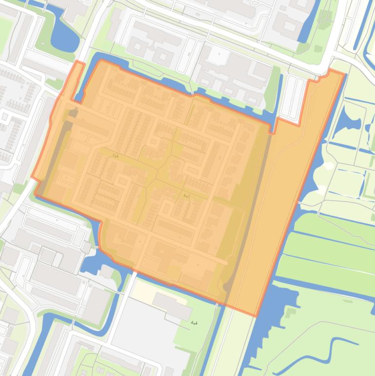Kaart van de In de Wolkenbuurt.