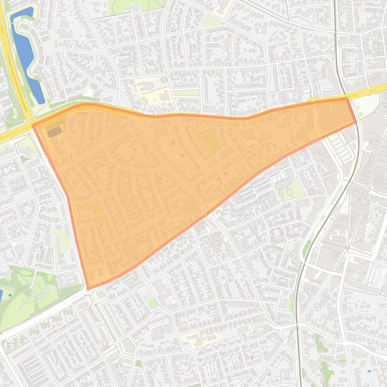 Kaart van de Indische buurt.