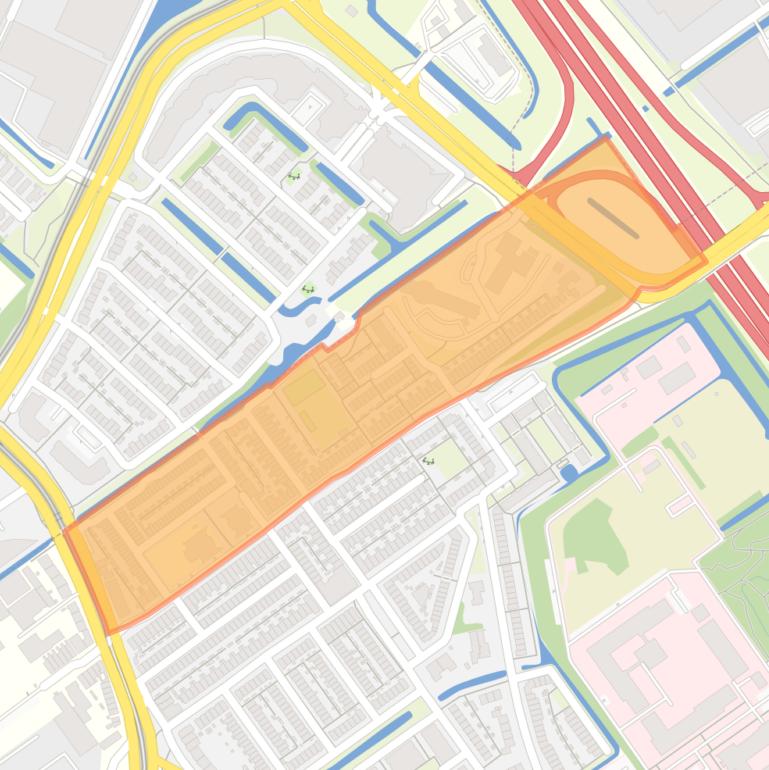 Kaart van de Indische Buurt-Noord.