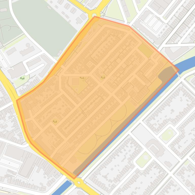 Kaart van de Indischebuurt.