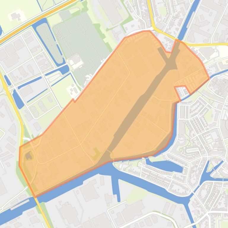 Kaart van de buurt Industrie Oevers C.