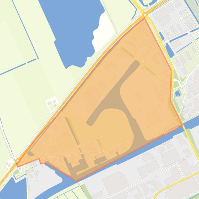 Kaart van de buurt Industrie Oevers D.