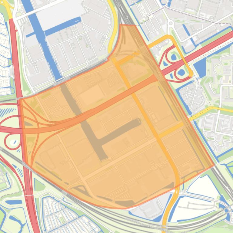 Kaart van de buurt Industriegebied Amstel.