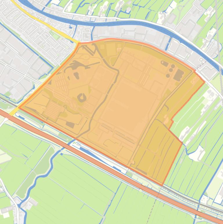 Kaart van de buurt Industriegebied Barrepolder.