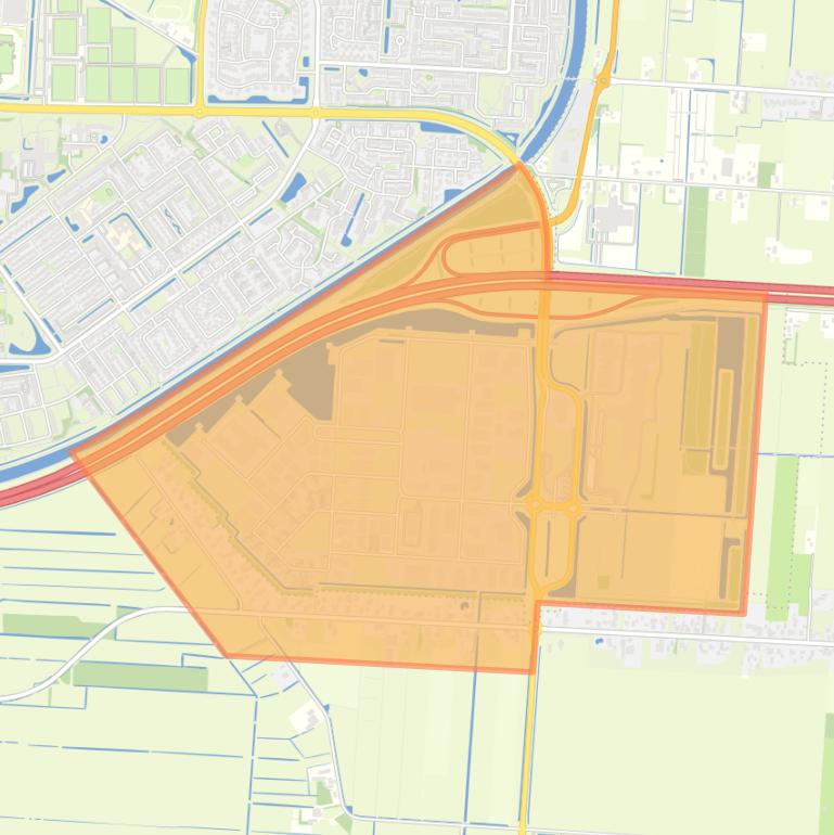 Kaart van de buurt Industriegebied Buitenvaart.