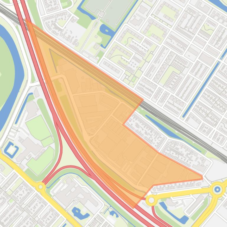 Kaart van de buurt Industriegebied Develpoort.