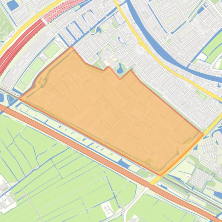 Kaart van de buurt Industriegebied Grote Polder.