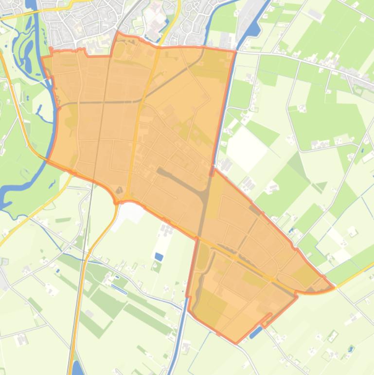 Kaart van de buurt Industriegebied.