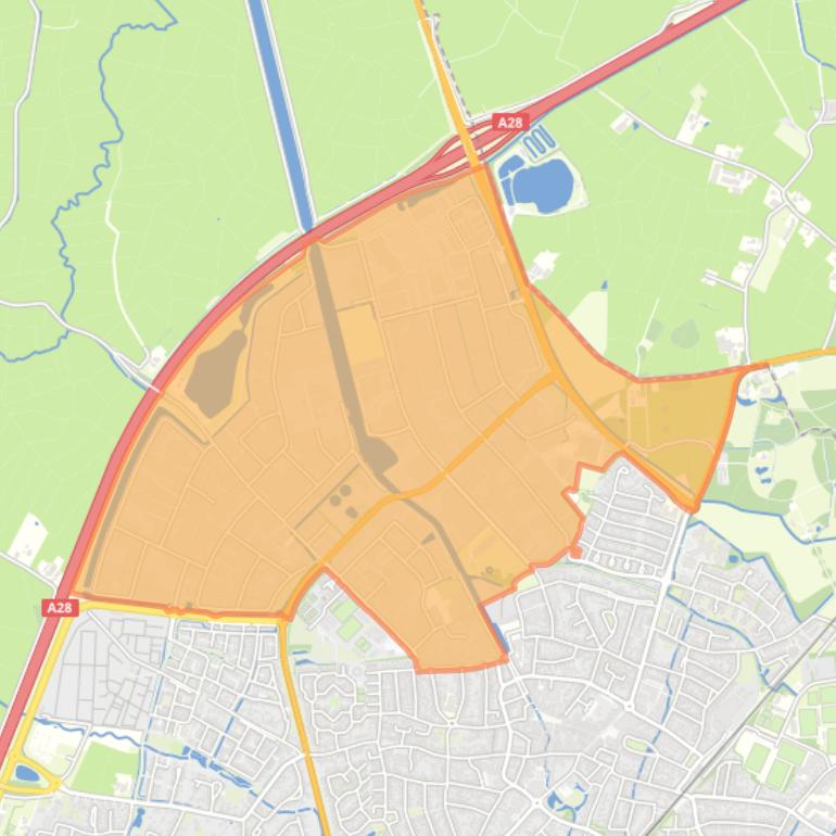 Kaart van de buurt Industriegebied.