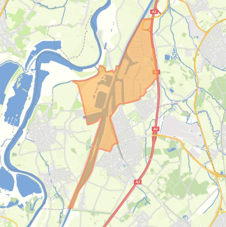 Kaart van de buurt Industriegebied.