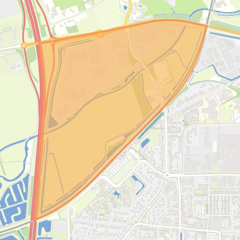 Kaart van de buurt Industriegebied Toldijk.