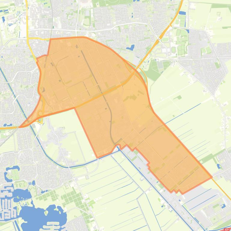 Kaart van de buurt Industrieterrein Bargermeer.