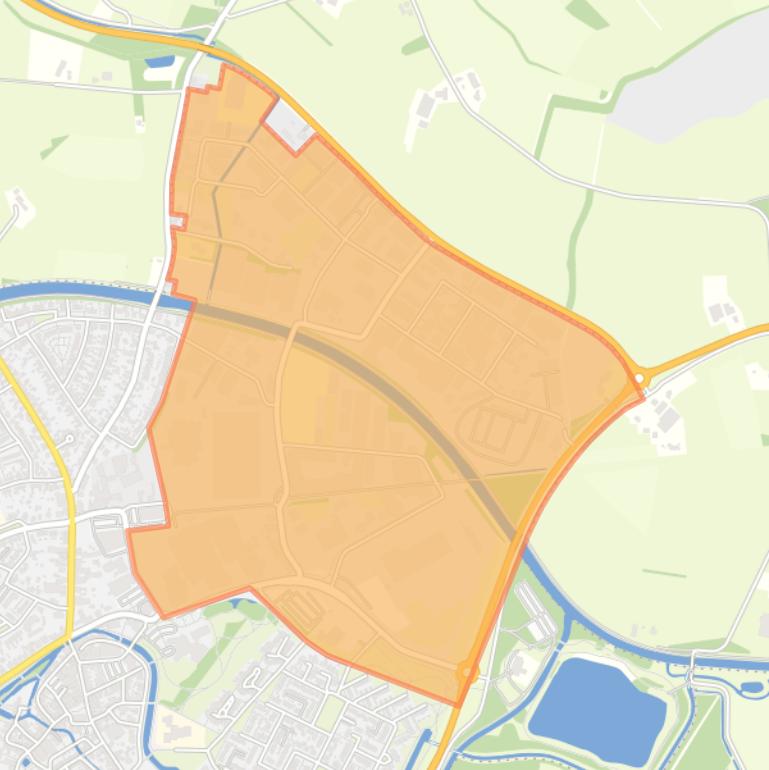 Kaart van de buurt Industrieterrein Borculo.