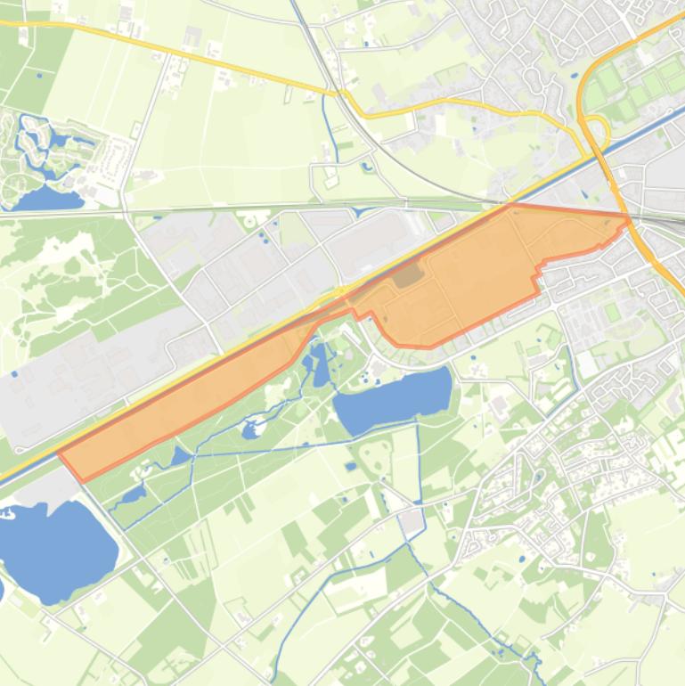 Kaart van de buurt Industrieterrein Boshoverbeek-Lozerweg.