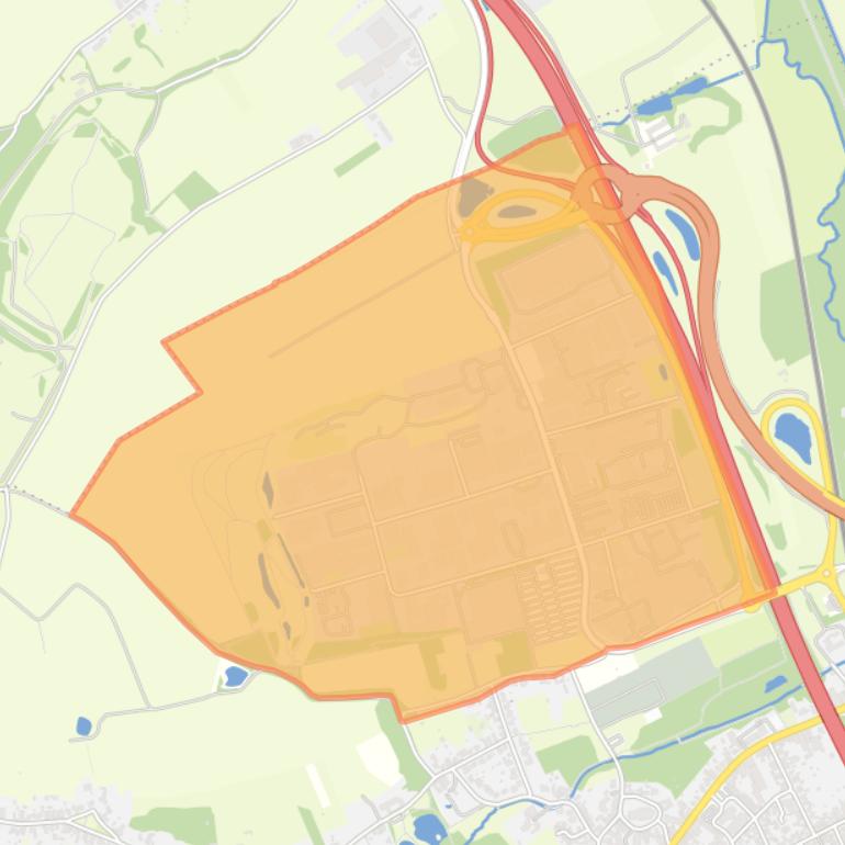 Kaart van de buurt Industrieterrein De Horsel.