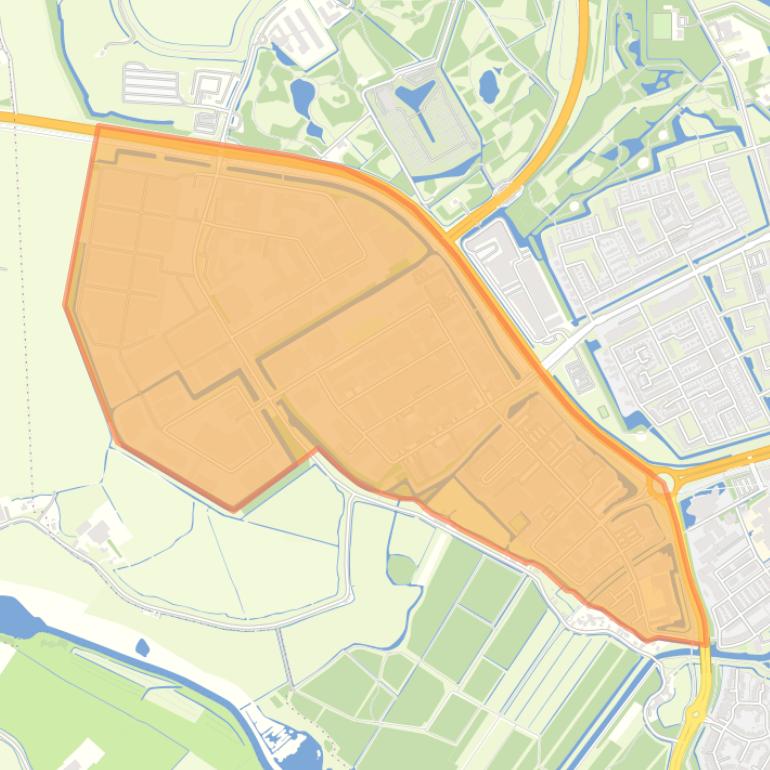 Kaart van de buurt Industrieterrein Halfweg.