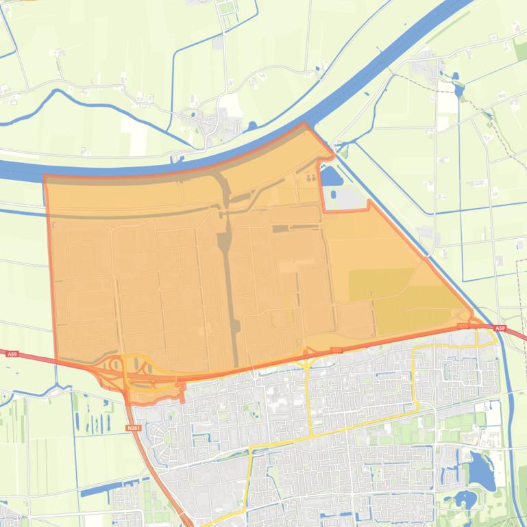 Kaart van de buurt Industrieterrein Haven.