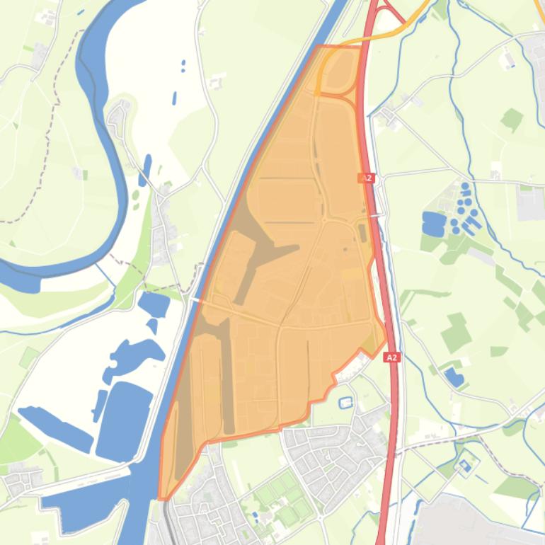 Kaart van de buurt Industrieterrein Holtum-Noord.