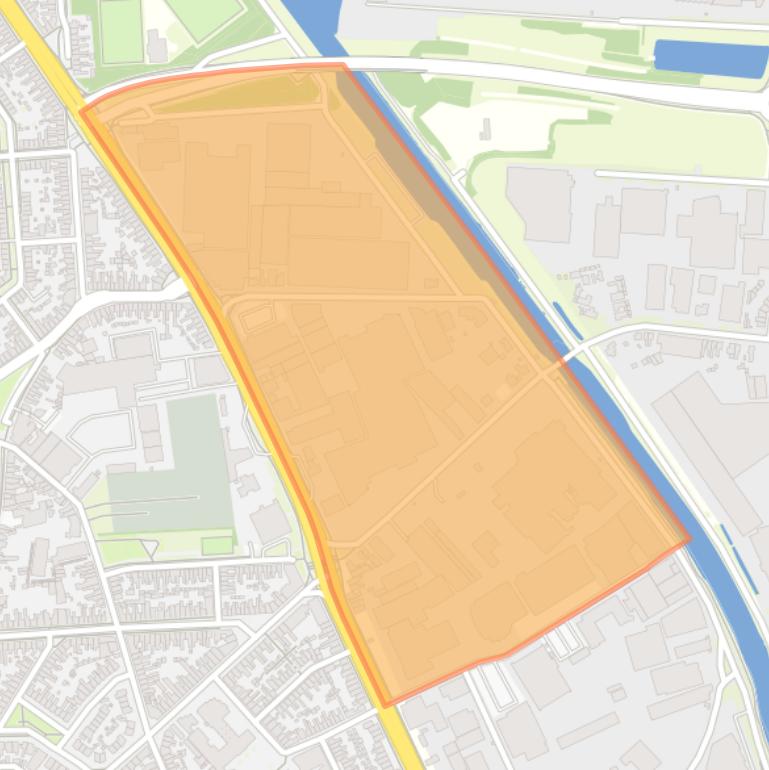 Kaart van de buurt Industrieterrein Kanaalzone Oost.