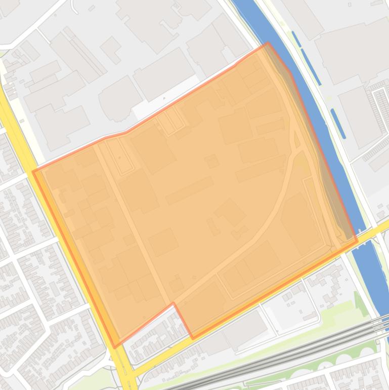 Kaart van de buurt Industrieterrein Kanaalzone Zuid.