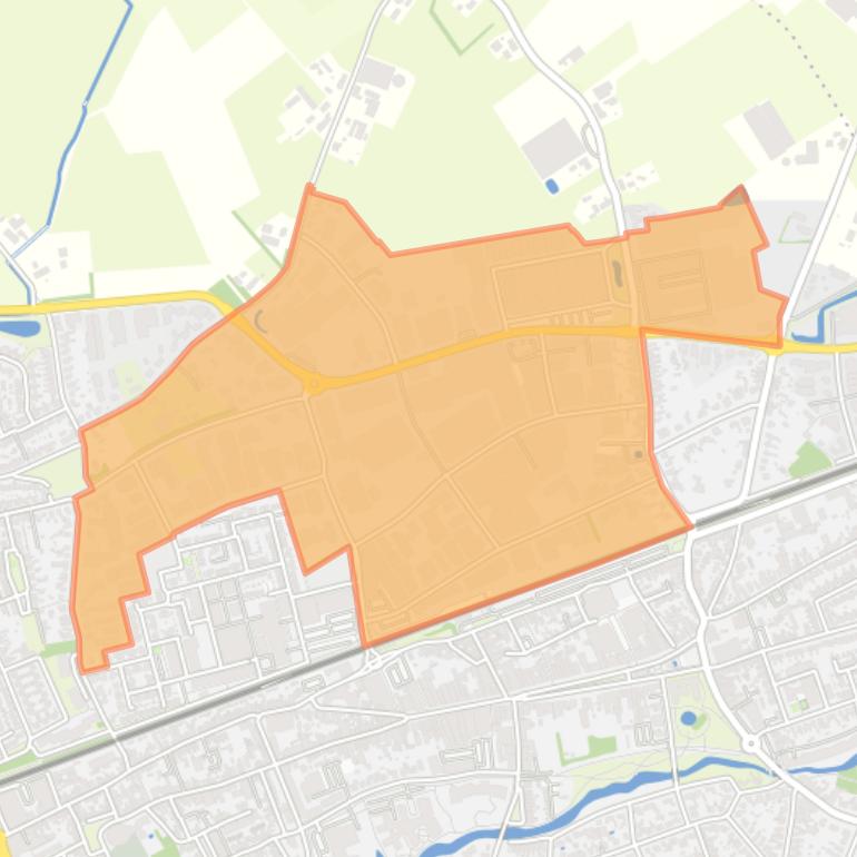 Kaart van de buurt Industrieterrein Kerkhoven.