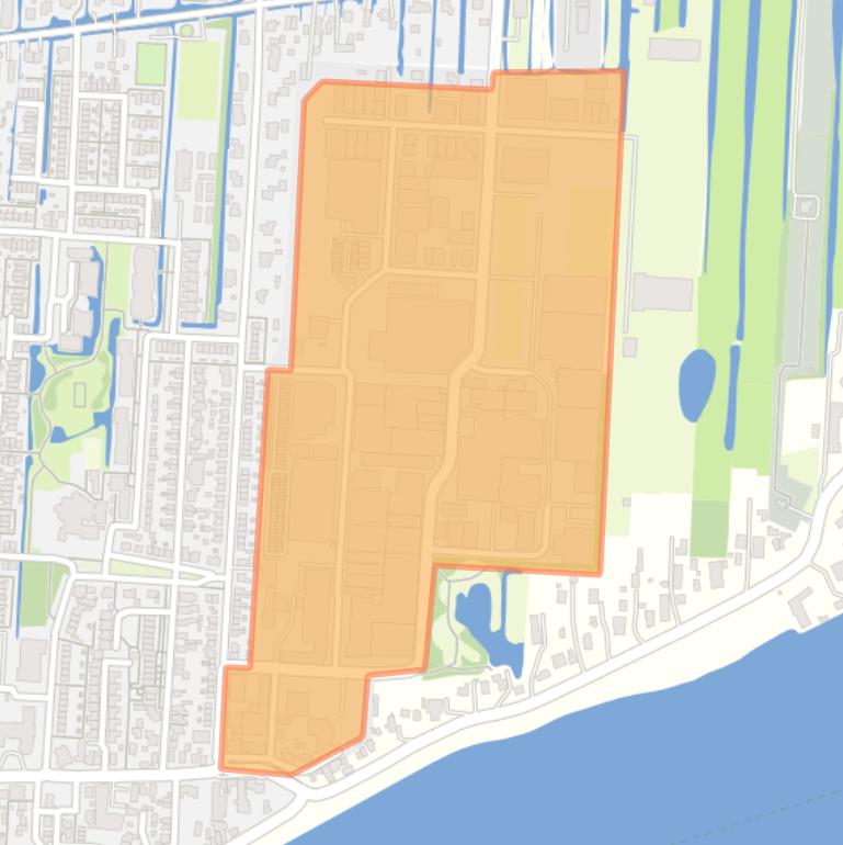 Kaart van de buurt Industrieterrein.