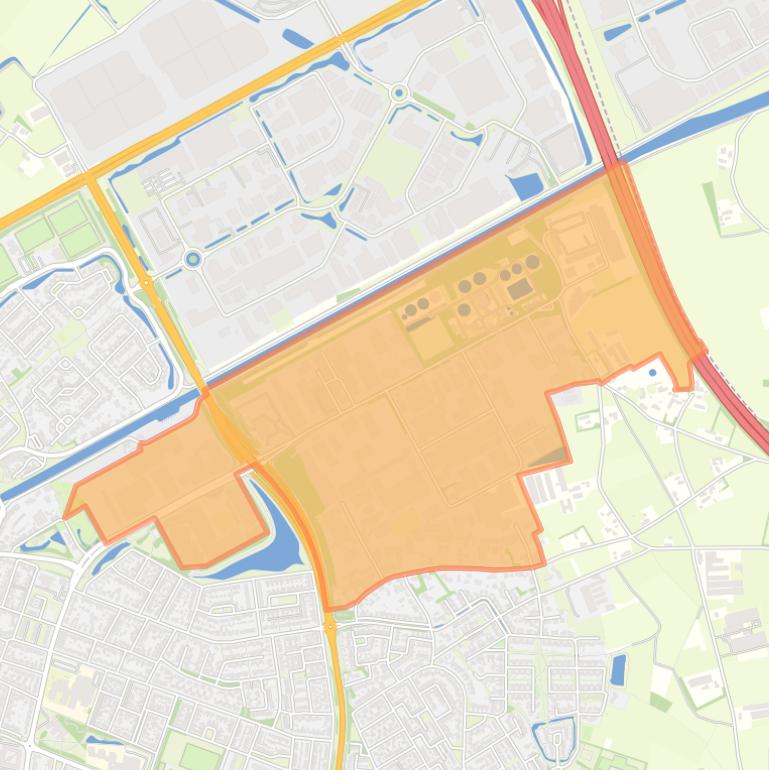 Kaart van de buurt Industrieterrein Leuken.