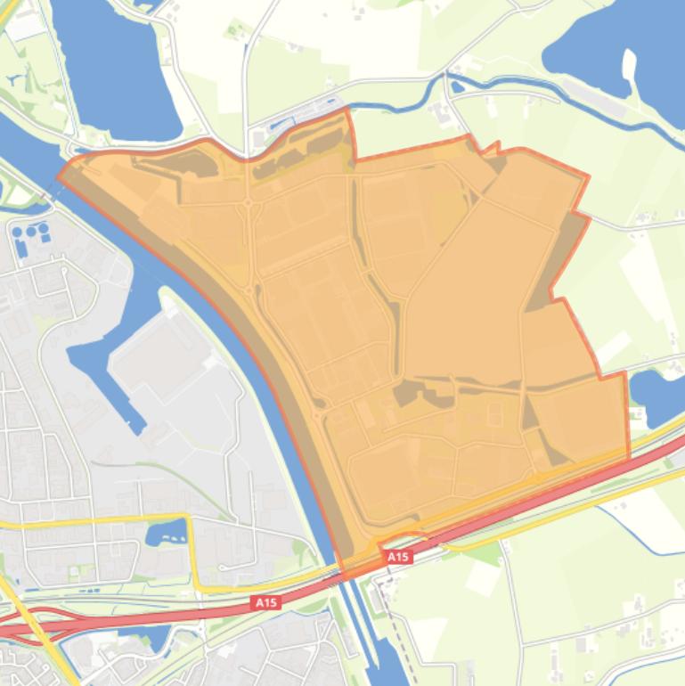 Kaart van de buurt Industrieterrein Medel.