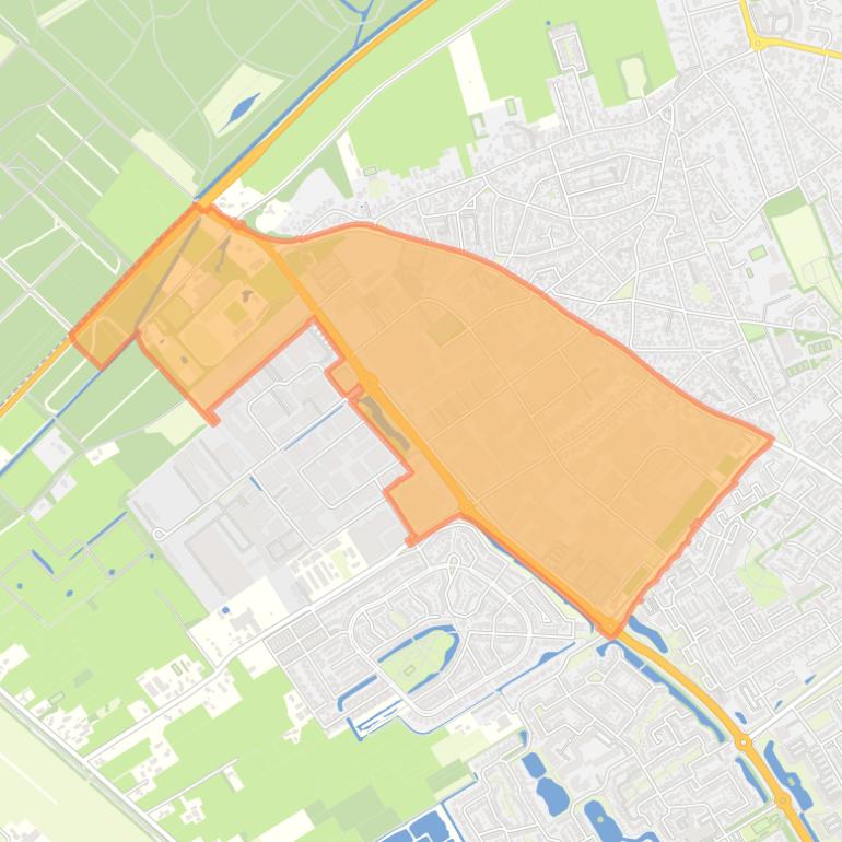 Kaart van de buurt Industrieterrein Soest.