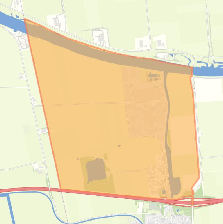 Kaart van de buurt Industrieterrein Waspik.