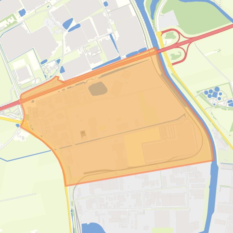 Kaart van de buurt Industrieterrein Weststad-Noord.