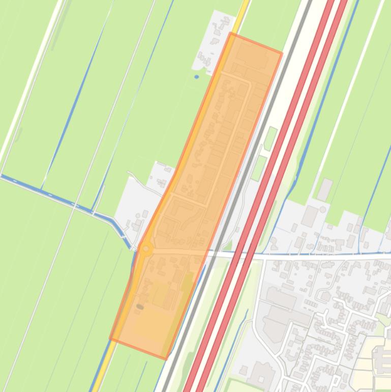 Kaart van de buurt Industrieweg-Tolakkerweg.