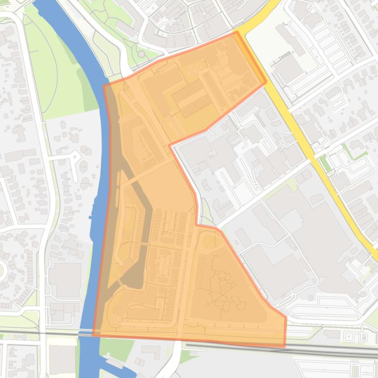 Kaart van de buurt Iseldoks.