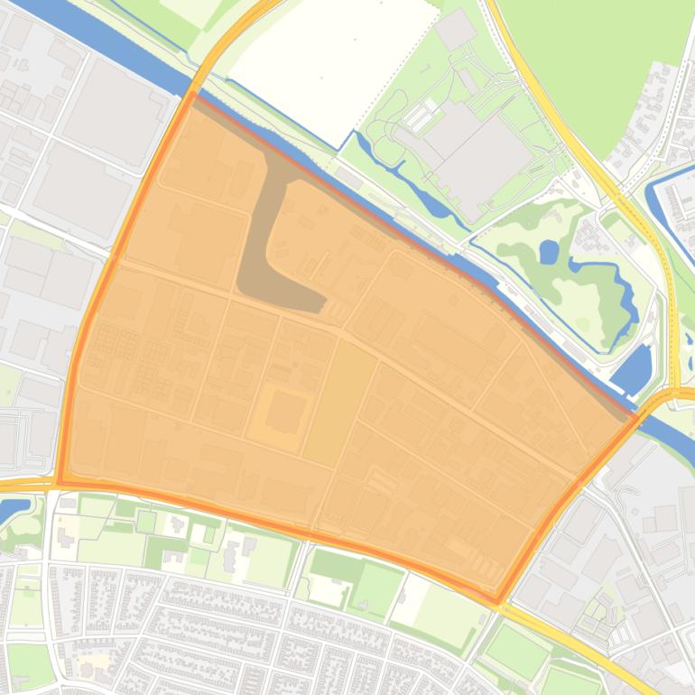 Kaart van de buurt Isselt-Oost.