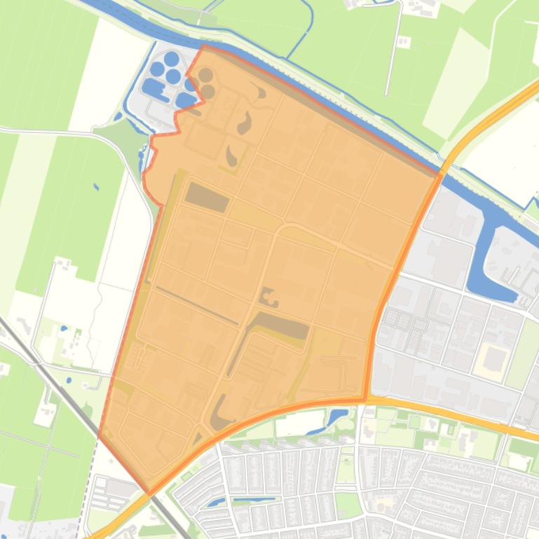 Kaart van de buurt Isselt-West.