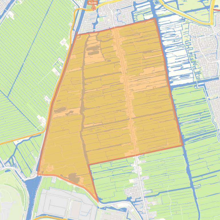 Kaart van de J.J. Allanbuurt.