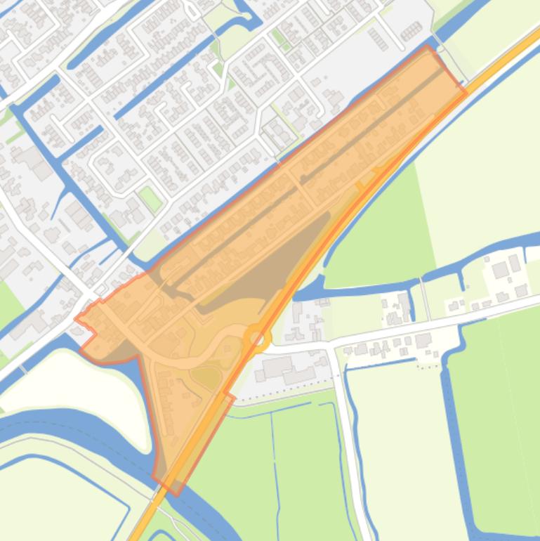 Kaart van de buurt Jaagweg en omgeving.