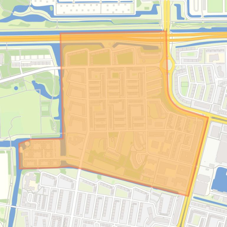 Kaart van de Jan de Louterbuurt.