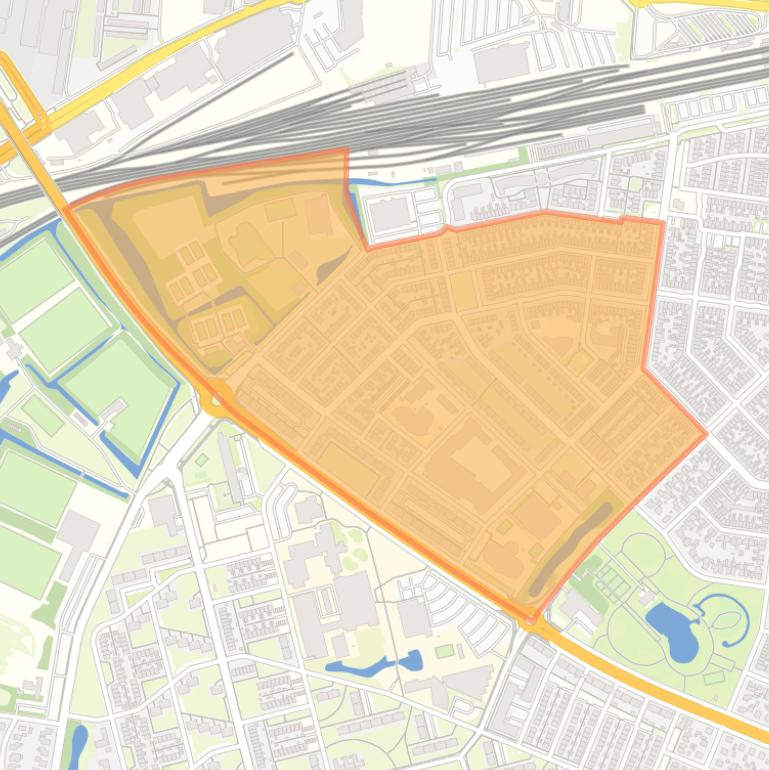 Kaart van de Jan van Scorelbuurt.