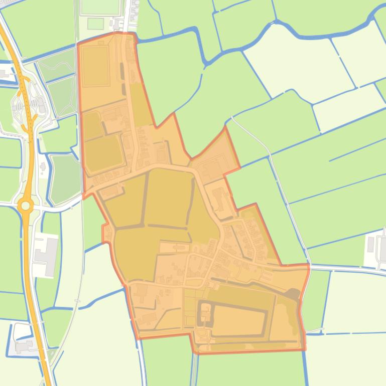 Kaart van de buurt Jelsum.