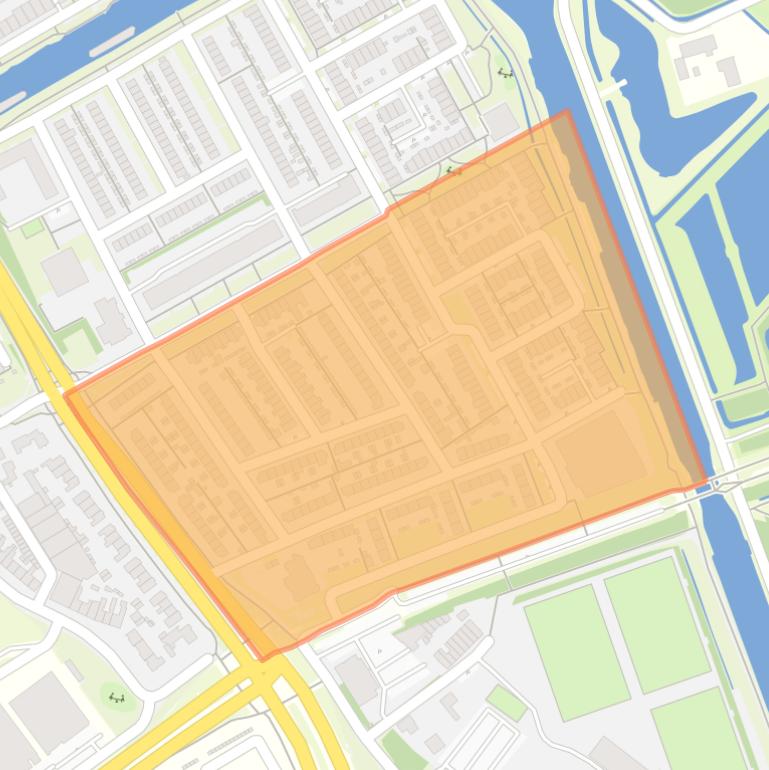 Kaart van de buurt Jeruzalem Zuid.