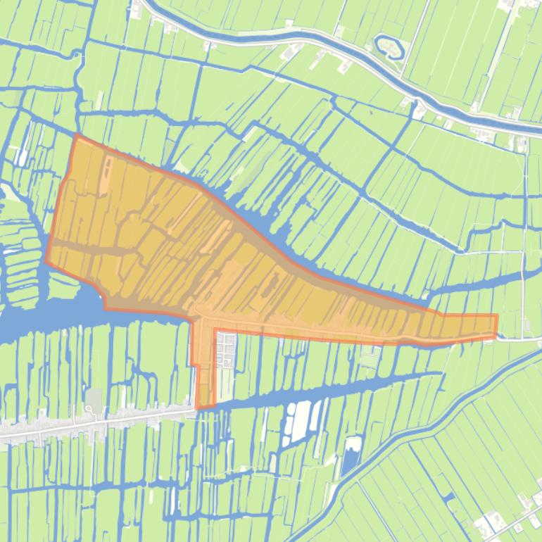 Kaart van de buurt Jisp.