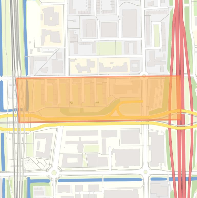 Kaart van de Johan Jongkindbuurt.